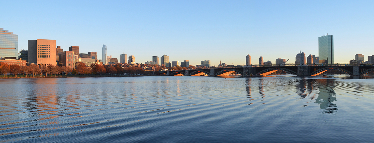 Boston skyline along the Charles River