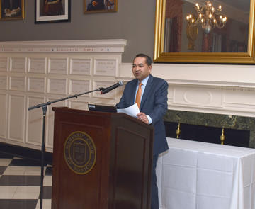 Dr. Lin Presenting Award