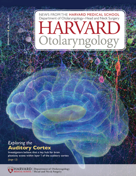Harvard Otolaryngology magazine spring 2019 cover