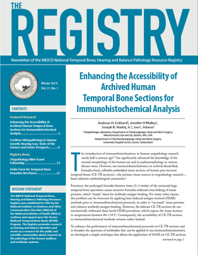 the registry newsletter cover